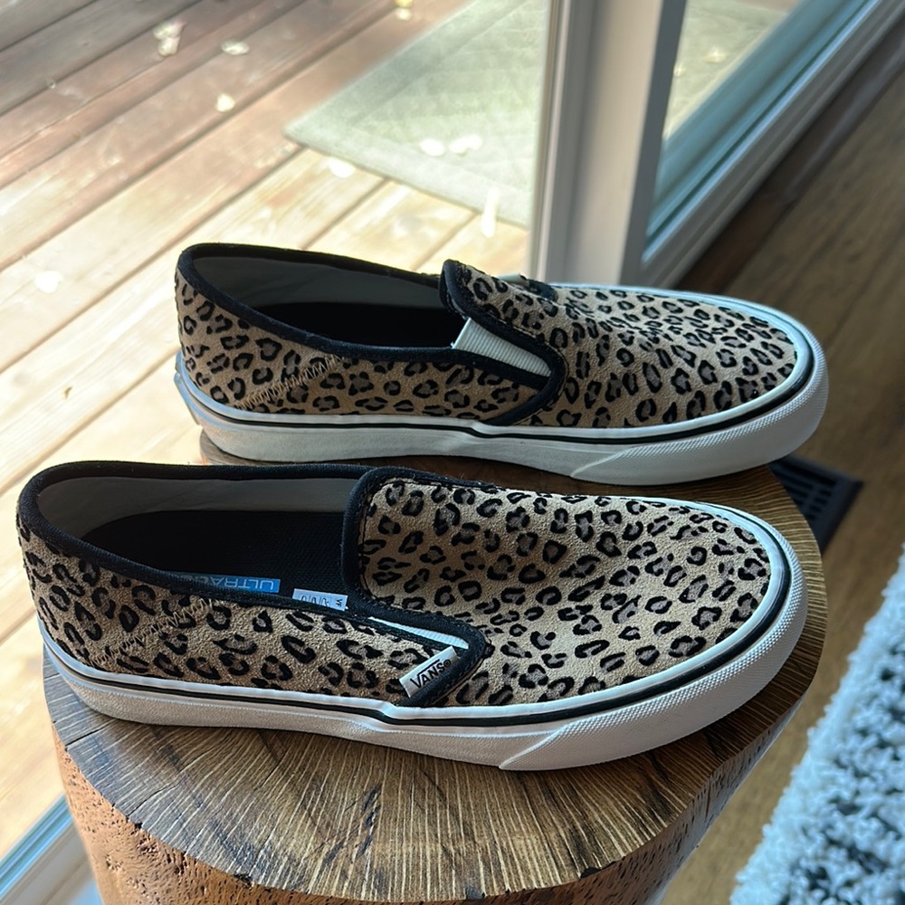 Vans Animal Print Slip-On Shoes - Picture 2 of 6